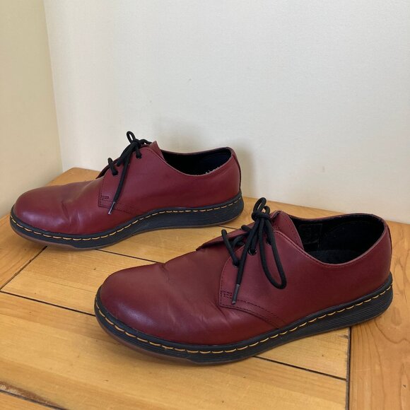 Dr Martens Cavendish Oxford Lace Up Shoes Cherry Red SoftWair Men 11 Ladies 12 - Picture 4 of 10
